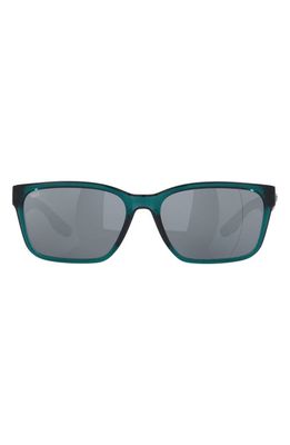 Costa Del Mar Palmas 57mm Polarized Rectangular Sunglasses in Teal 