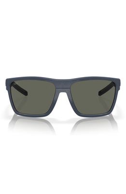 Costa Del Mar Pargo 61mm Polarized Square Sunglasses in Grey