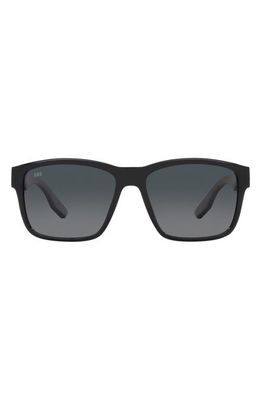 Costa Del Mar Paunch 57mm Gradient Square Sunglasses in Black