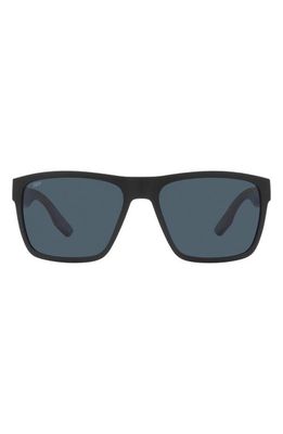 Costa Del Mar Paunch XL 59mm Square Sunglasses in Matte Black