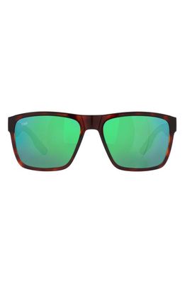Costa Del Mar Paunch XL 59mm Square Sunglasses in Tortoise