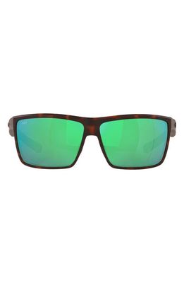 Costa Del Mar Rinconcito 60mm Polarized Rectangular Sunglasses in Tort