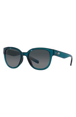 Costa Del Mar Salina 53mm Gradient Polarized Rectangular Sunglasses in Teal