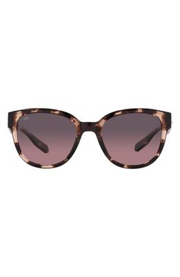 Costa Del Mar Salina 53mm Gradient Polarized Rectangular Sunglasses in Tortoise 