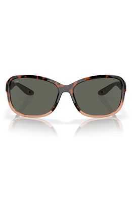 Costa Del Mar Seadrift 58mm Polarized Square Sunglasses in Tortoise 