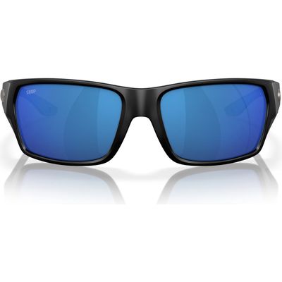 Costa Del Mar Tailfin 57mm Polarized Rectangular Sunglasses in Blue 