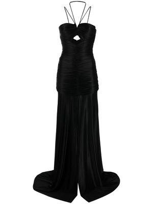 Costarellos Anglei cut-out gown - Black