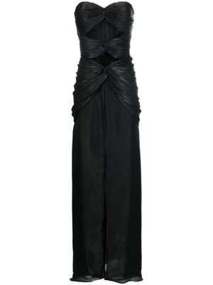 Costarellos Brigitta cut-out off-shoulder gown - Black