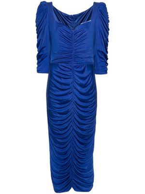 Costarellos Citrina ruched maxi dress - Blue
