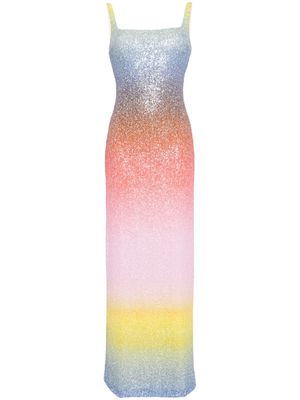 Costarellos Leela gradient-effect dress - Multicolour