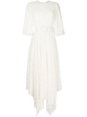 Costarellos Mina corded lace dress - White