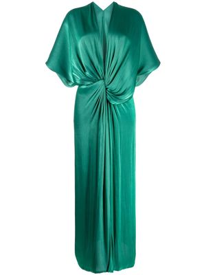 Costarellos Roanna lurex maxi dress - Green