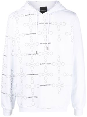 costume national contemporary logo-print hoodie - White