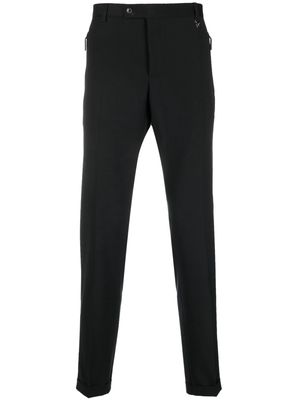 costume national contemporary slim-fit belt-loop trousers - Black