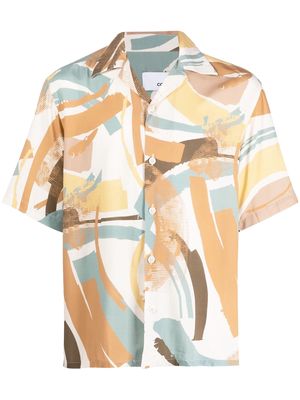 Costumein abstract-print short-sleeve shirt - Yellow