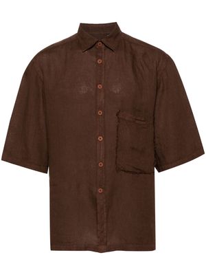Costumein Corfu linen shirt - Brown
