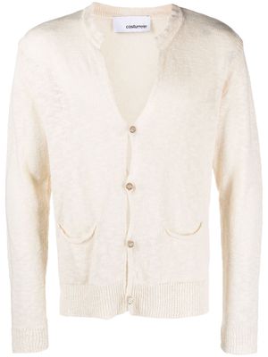 Costumein cotton-linen blend cardigan - Neutrals
