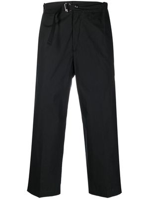 Costumein drawstring cropped trousers - Black