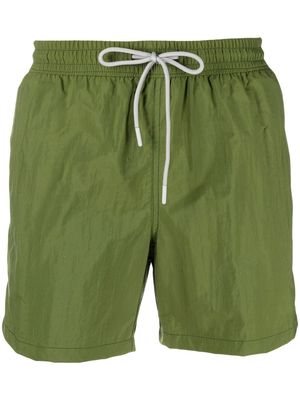 Costumein drawstring-fastening swim shorts - Green