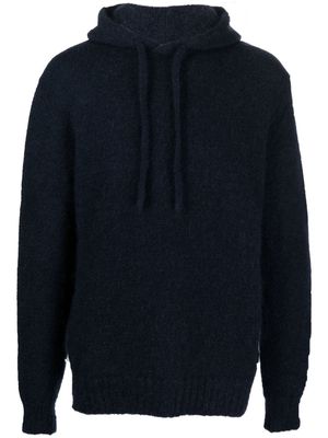 Costumein drawstring-hood long-sleeve hoodie - Blue