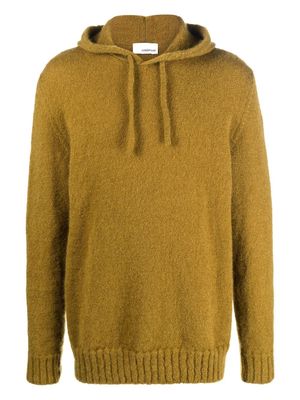 Costumein fine-knit drawstring-hooded jumper - Green