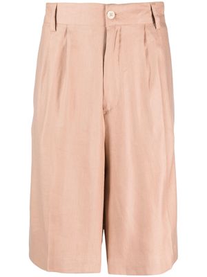 Costumein linen bermuda shorts - Pink