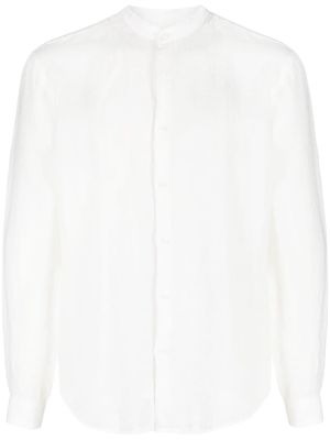 Costumein long-sleeve linen shirt - White
