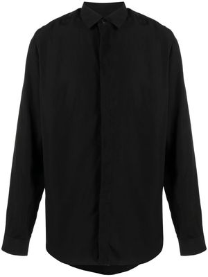 Costumein long-sleeve lyocell shirt - Black