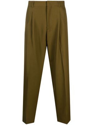 Costumein mid-rise straight-leg trousers - Green