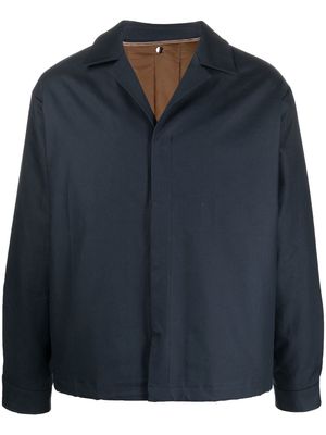 Costumein notched-collar cotton jacket - Blue