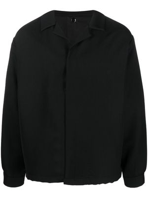 Costumein notched-collar virgin-wool jacket - Black