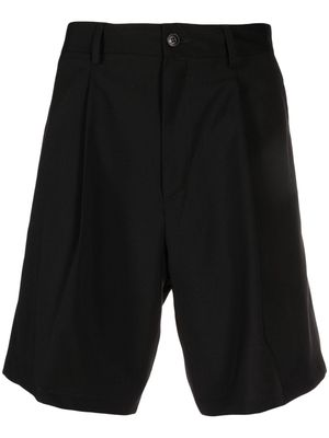Costumein pleat-detail tailored shorts - Black