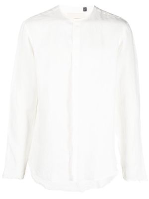 Costumein raw-hem linen shirt - White