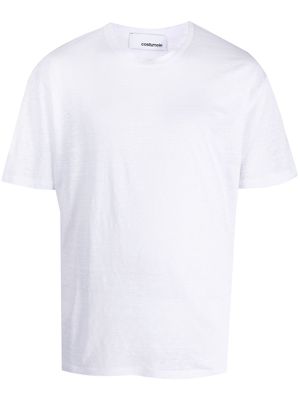 Costumein round-neck linen T-shirt - White