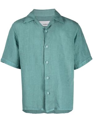 Costumein short-sleeve linen shirt - Blue