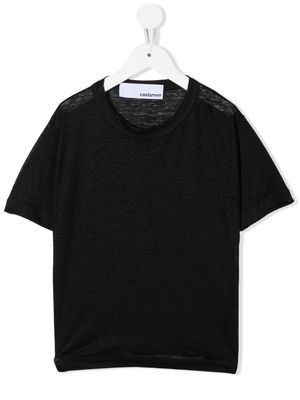 Costumein short-sleeve linen T-shirt - Black