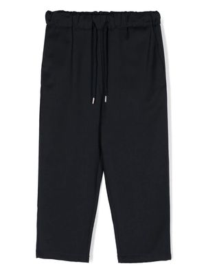 Costumein tapered-leg drawstring trousers - Blue
