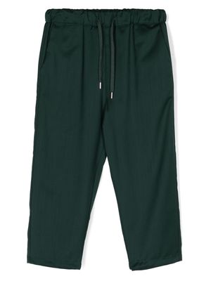 Costumein tapered-leg drawstring trousers - Green