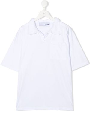 Costumein TEEN shirt-sleeve cotton polo shirt - White