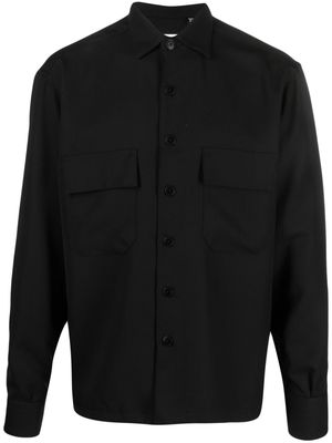Costumein virgin-wool long-sleeve shirt - Black
