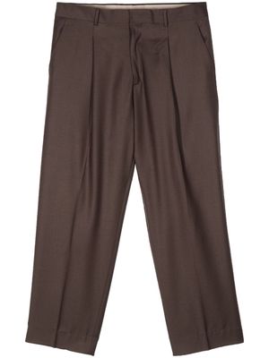 Costumein virgin wool tailored trousers - Brown