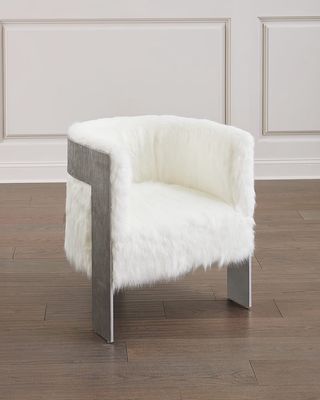 Cosway Faux-Fur Tub Chair