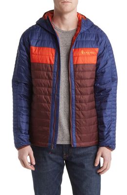 Cotopaxi Capa Hooded Puffer Jacket in Chestnut Maritime