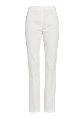 Cotton-Blend Gabardine Skinny Trousers