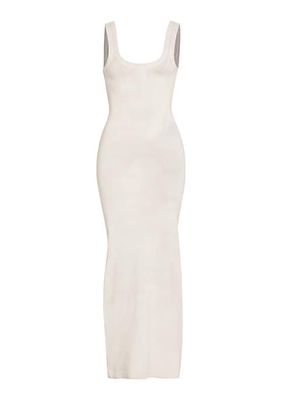 Cotton-Blend Logo Maxi Dress
