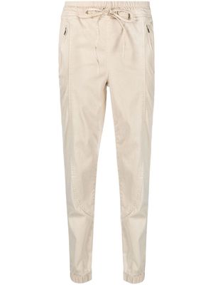 Cotton Citizen drawstring-waist tapered trousers - Neutrals