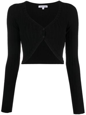 Cotton Citizen ribbed long sleeve cardigan - Black