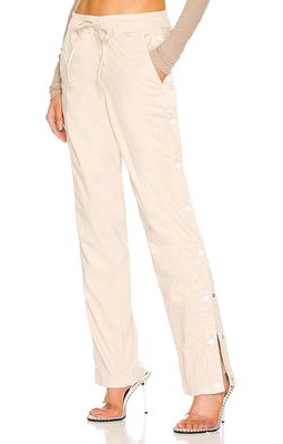 COTTON CITIZEN The London Snap Pant in Cream