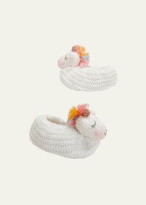 Cotton Crochet Unicorn Booties, Baby