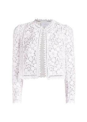 Cotton-Lace Crop Jacket